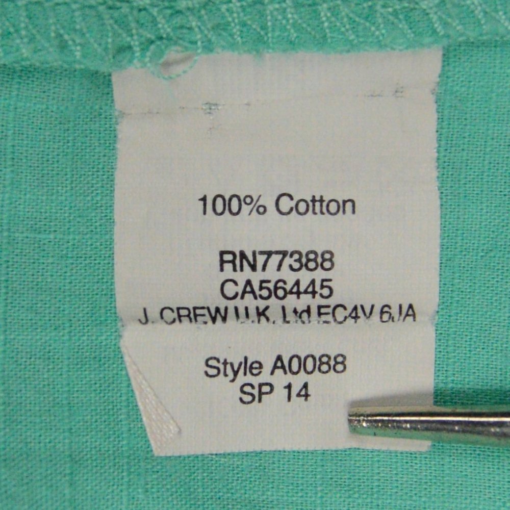 J. Crew Factory Mint Green Button Down Tank Top - Picture 5 of 7